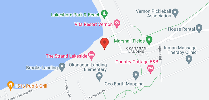 map of 7295 Okanagan Landing Road